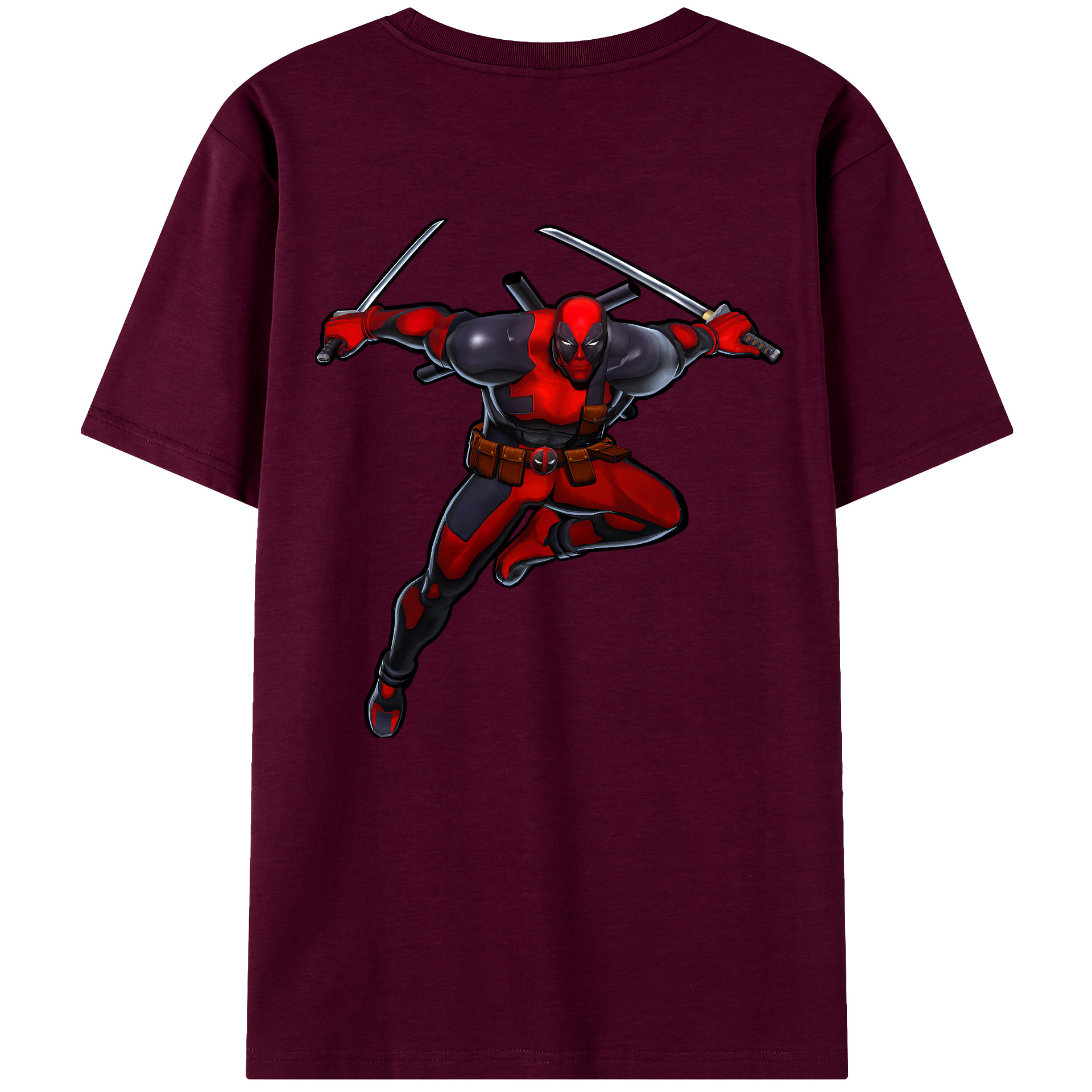 （画像用） Deadpool デッドプール レディース半袖Tシャツ(バックプリント)